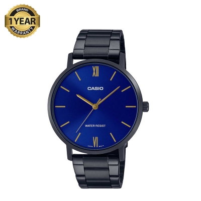 Picture of Casio MTP-VT01B-2BUDF Blue Dial Black Band Men’s Watch