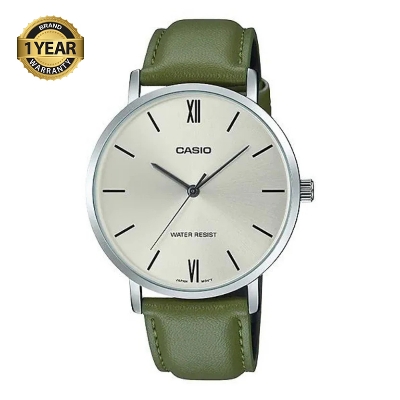 Picture of Casio MTP-VT01L-3BUDF Men's Minimalistic Leather Watch