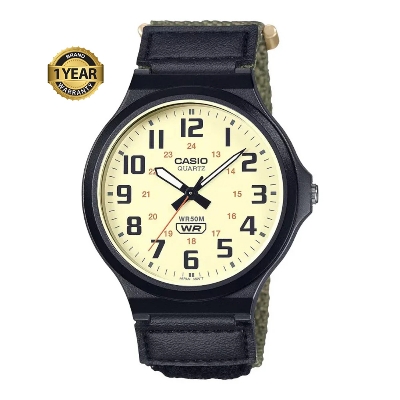 Picture of Casio MW-240B-3BV Cream Dial Cloth Band Watch