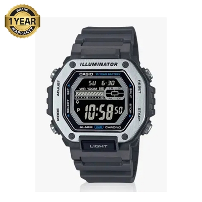 Picture of Casio LED Illuminator Grey Digital Watch MWD-110H-8BVDF