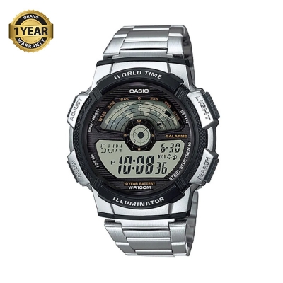 Picture of Casio AE-1100WD-1AVDF Youth World Time Digital Chain Watch