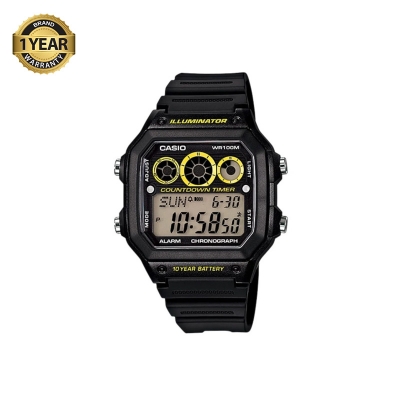 Picture of Casio Youth Illuminator World Time Resin Belt Watch AE-1300WH-1AVDF