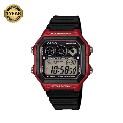 Picture of Casio World Time Fiber Belt Watch AE-1300WH-4AVDF