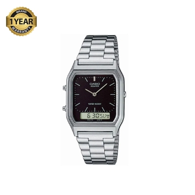 Picture of Casio Vintage Dual Time Silver Chain Watch AQ-230A-1DMQ