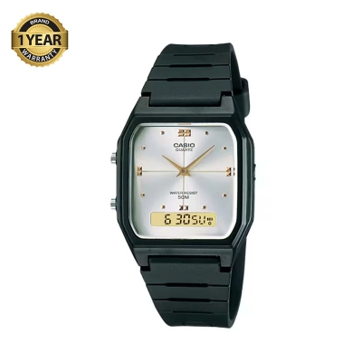 Picture of Casio Dual Time Analog-Digital White Dial Resin Watch AW-48HE-7AVDF