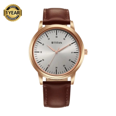 Picture of Titan 1899WL01 Brown Leather Analog Watch For Men