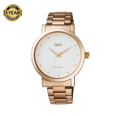 Picture of Q&Q Q892J021Y White Dial Rose Gold Chain Watch for Woman