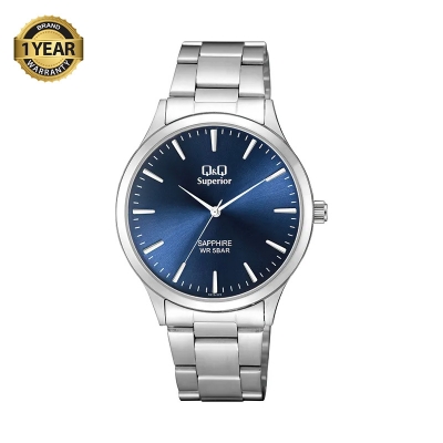 Picture of Q&Q S278J222Y Sapphire Glass Blue Chain Watch for Men