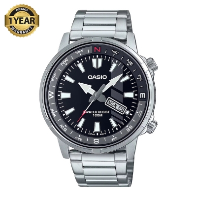 Picture of Casio MTD-130D-1AVDF Date Stainless Steel Chain Watch