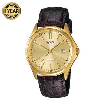 Picture of Casio Enticer Date Golden Leather Belt Watch MTP-1183Q-9ADF