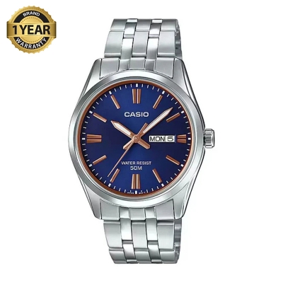 Picture of Casio Enticer Day Date Chain Watch MTP-1335D-2A2VDF