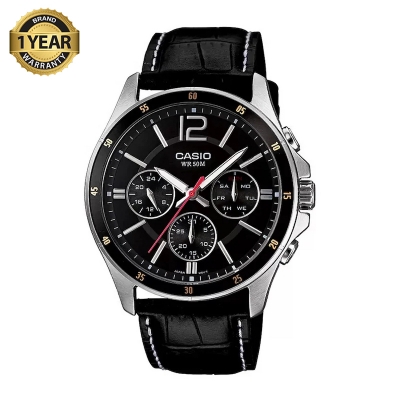 Picture of Casio Enticer Multifunction Leather Belt Watch MTP-1374L-1AVDF