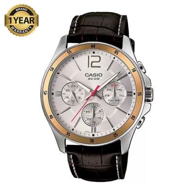 Picture of Casio Enticer Multifunction Leather Belt Watch MTP-1374L-7AVDF