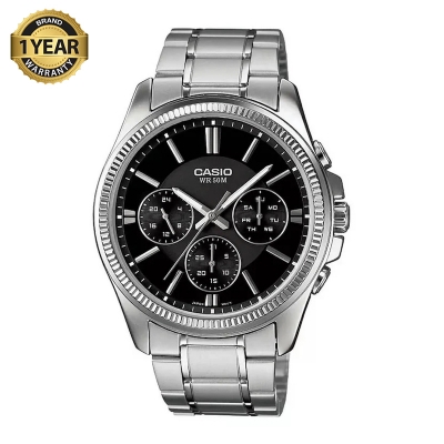 Picture of Casio MTP-1375D-1AVDF Enticer Multifunction Silver Chain Watch