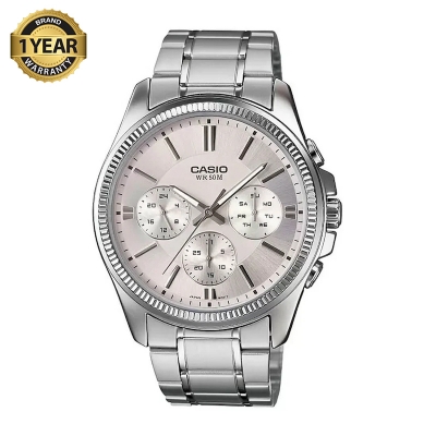 Picture of Casio MTP-1375D-7AVDF Enticer Multifunction Silver Chain Watch