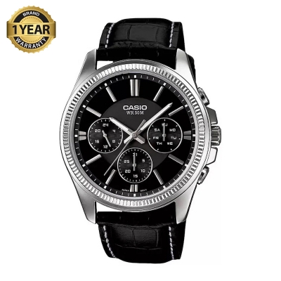 Picture of Casio Enticer Multifunction Leather Belt Watch MTP-1375L-1AVDF