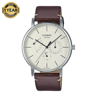 Picture of Casio Standard Multifunction Leather Belt Watch MTP-E320L-5EVDF