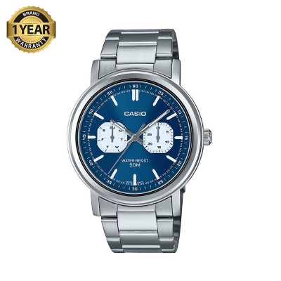 Picture of Casio MTP-E335D-2E1VDF Enticer Multifunction Leather Belt Watch