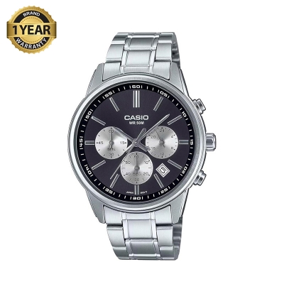 Picture of Casio Enticer Multifunction Silver Chain Watch MTP-E515D-1AVDF