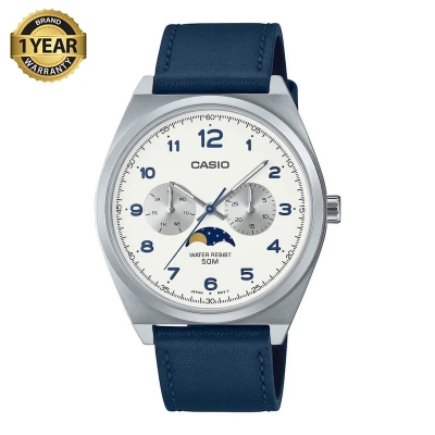 Picture of Casio Standard Moon Phase Day Date Chain Watch MTP-M300L-7AVDF