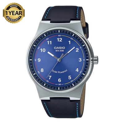 Picture of Casio Solar Powered Leather Belt Watch MTP-RS105L-2BVDF