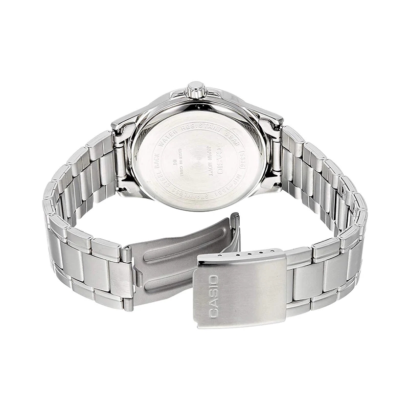 Picture of Casio Enticer Day Date Silver Chain Watch MTP-1381D-1AV