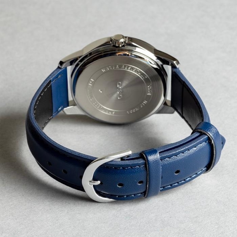 Picture of Casio Enticer Date Blue Belt Watch MTP-V004L-2BUDF