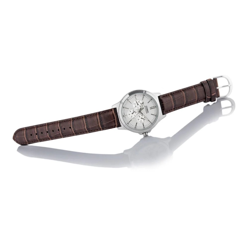 Picture of Casio Enticer Multifunction Silver Belt Watch MTP-V300L-7AUDF