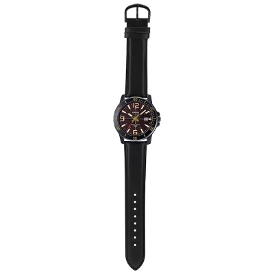 Picture of Casio Enticer Date Black Belt Watch MTP-VD01BL-5BVUDF