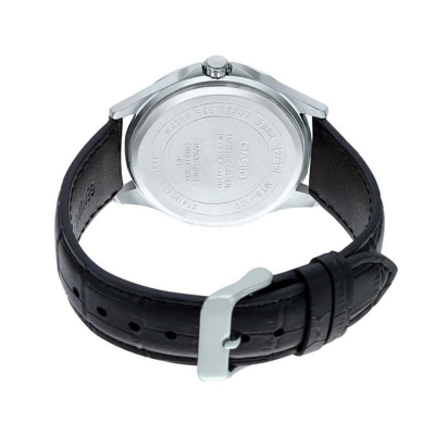 Picture of Casio MTS-100L-1AV Enticer Sapphire Date Black Leather Belt Men’s Watch