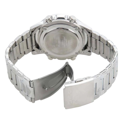 Picture of Casio AMW-880D-1AVDF Illuminator Dual Time Stainless Steel Chain Watch