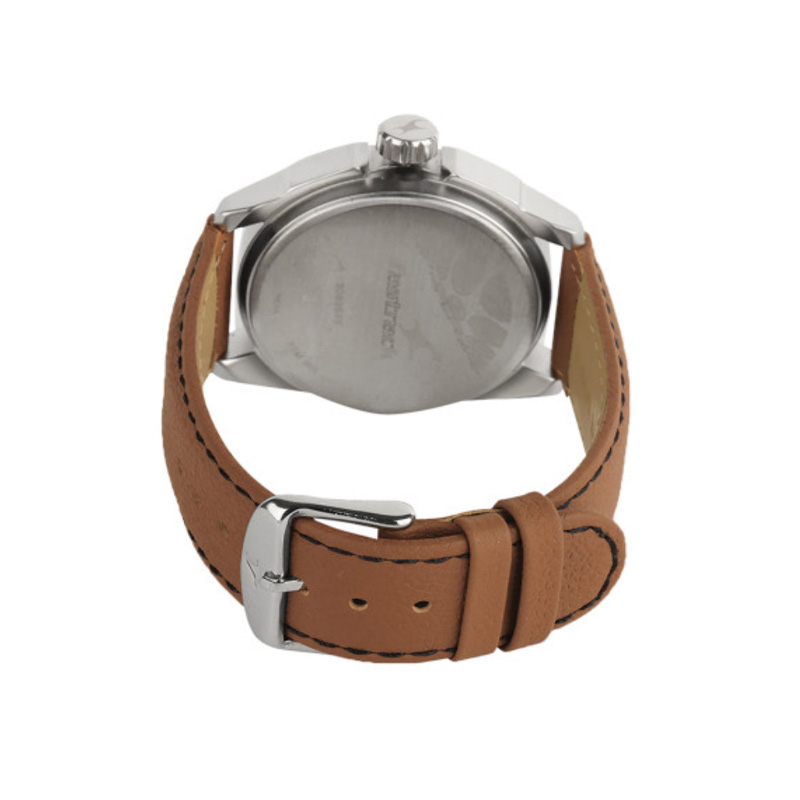 Picture of Fastrack 3089SL05 Analog Black Dial Leather Watch for Guys