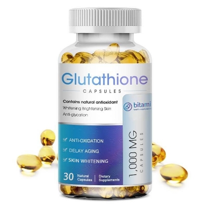 Picture of Glutathione Capsules (bitami) Powerful Whitening 1000mg to Reduce Dull Skin L-Glutathione Supplement  with Collagen Whitening Antioxidant Anti-Aging Boosting Immunity Capsules