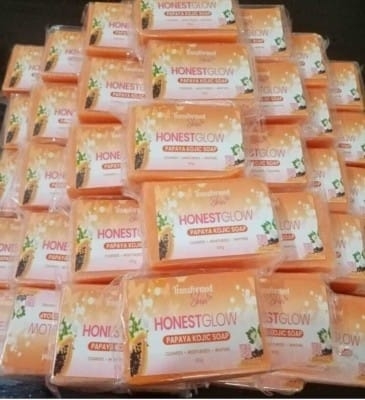 Picture of Honest Glow Kojic Papaya Soap Bar Skin Brightening Soap Kojic soap papaya soap 70g