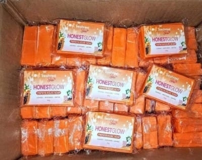 Picture of Honest Glow Kojic Papaya Soap Bar Skin Brightening Soap Kojic soap papaya soap 70g