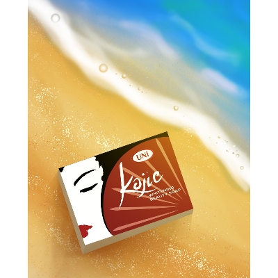 Picture of Uni KOJIC Skin Lightening Whitening Beauty Soap with Kojic Acid and Papaya 90 g