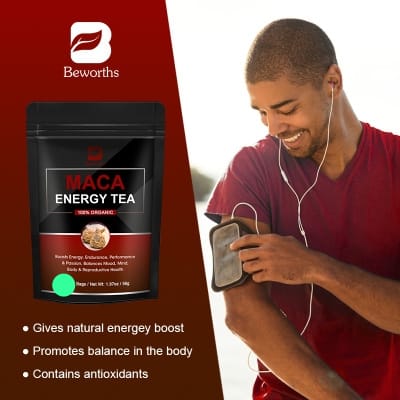 Picture of 7 days BEWORTHS Maca Energy Tea Organic Boost Energy Endurance Enhance Athletic Performance Tonifying Kidney for Men