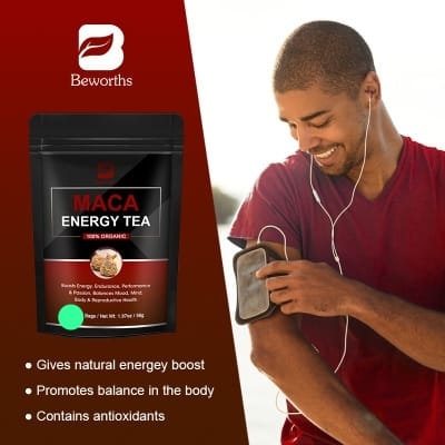Picture of 7 days BEWORTHS Maca Energy Tea Organic Boost Energy Endurance Enhance Athletic Performance Tonifying Kidney for Men