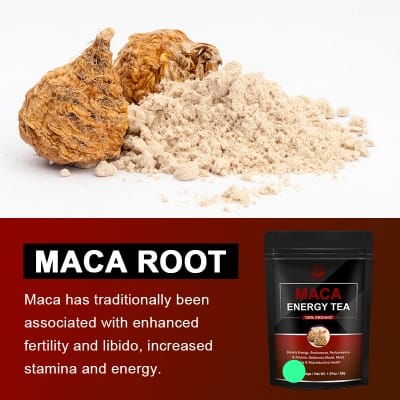 Picture of 7 days BEWORTHS Maca Energy Tea Organic Boost Energy Endurance Enhance Athletic Performance Tonifying Kidney for Men
