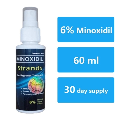 Picture of Strands Minoxidil 6% Solo Hair Grower for Men & Women Beard grower for Men (60ml Per Bottle)