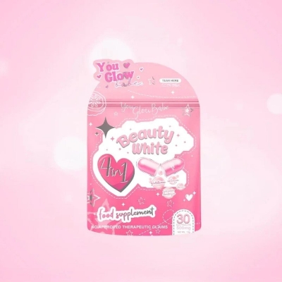 Picture of You Glow Babe Glutathione Beauty White 4 in 1 Intense Whitening/Collagen & Vitamin C *30 Capsules*