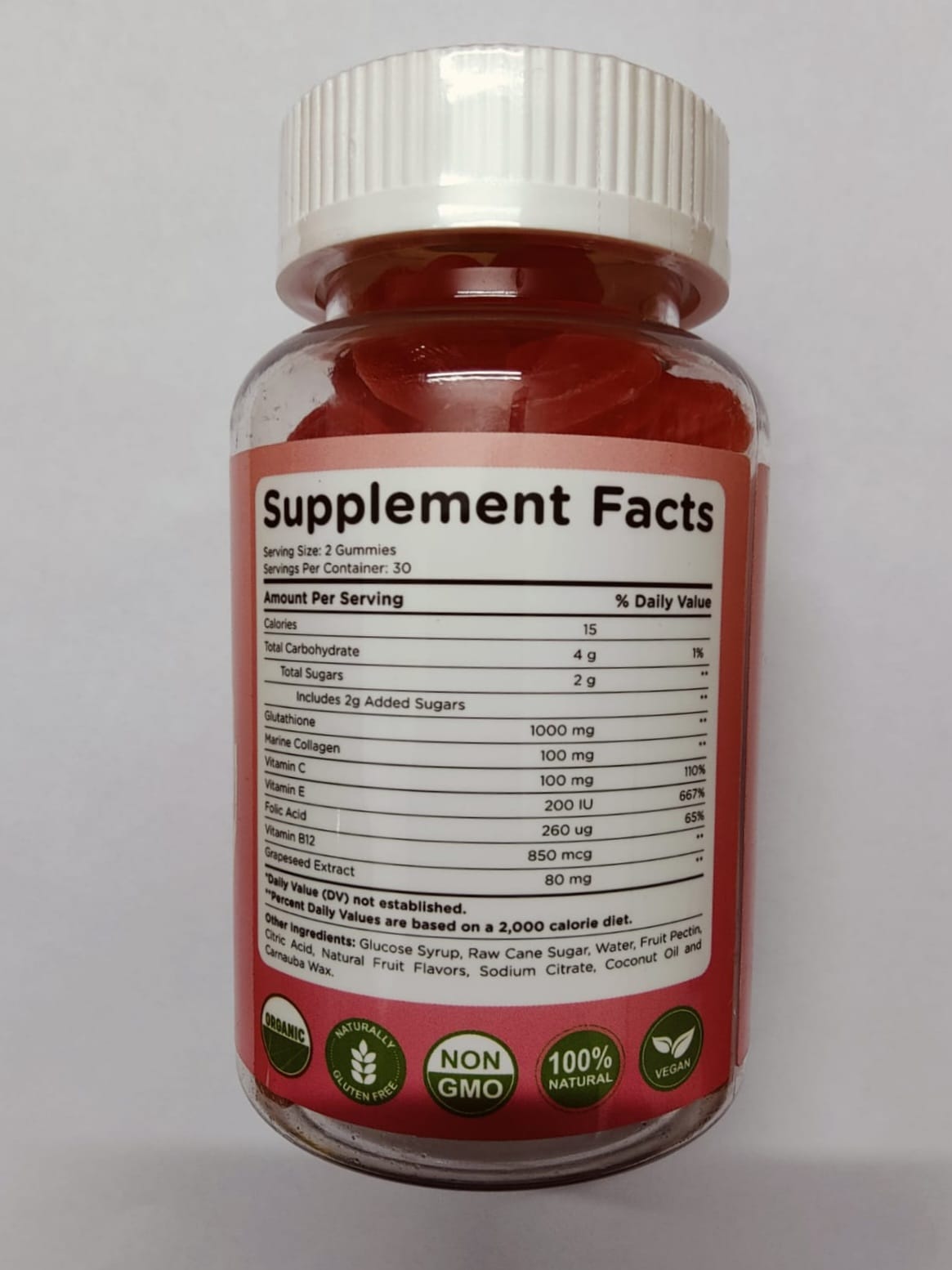 Picture of Glutathione Gummies 60 Pcs, Gen.Cell, Skin Brightening & Lightening also great for Hair, Nail & Bone Health