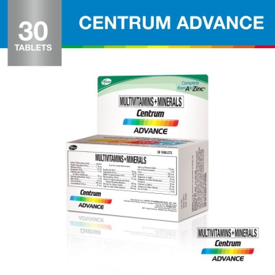 Picture of Centrum Advance 30s Multivitamins + Minerals for Healthy Heart & Eyes; Energy & Immunity [imported from Philippines]