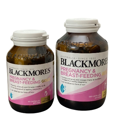 Picture of Blackmores Capsules for Pregnancy and Breastfeeding Mothers [Imported from Australia] Supports Healthy Pregnancy and Post Pregnancy Time with 20 Important Nutrients including Folic Acid Iodine DHA and Vit D