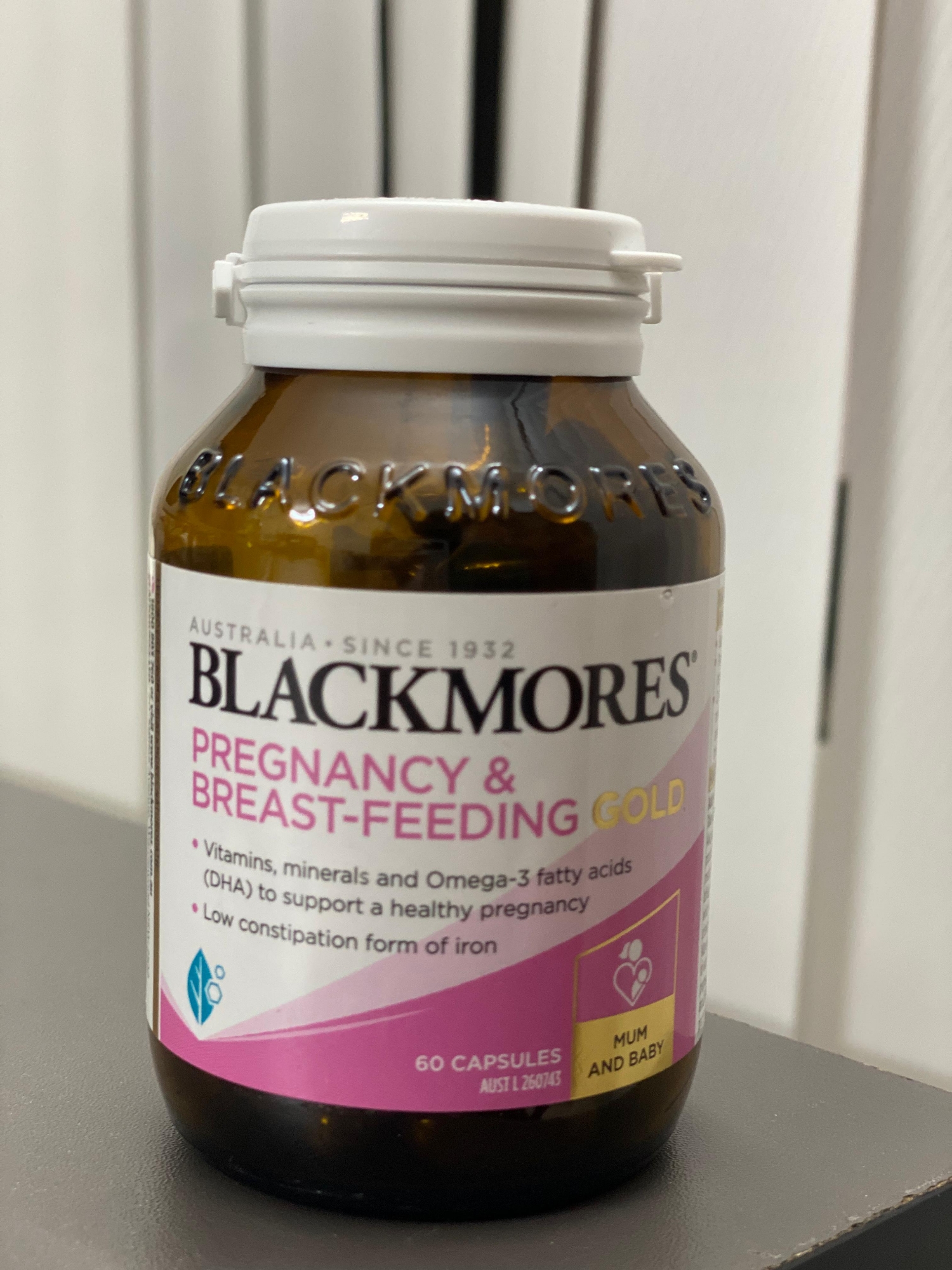 Picture of Blackmores Capsules for Pregnancy and Breastfeeding Mothers [Imported from Australia] Supports Healthy Pregnancy and Post Pregnancy Time with 20 Important Nutrients including Folic Acid Iodine DHA and Vit D