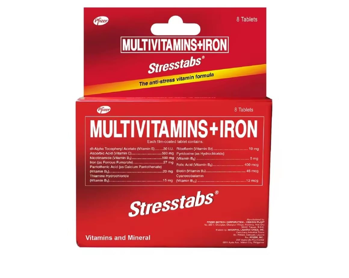 Picture of Stresstabs Multivitamins + Iron 30s Fights Stress, Restores Mental Focus; Maintains Healthy Skin