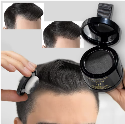 Picture of July Star Hairline Shadow Powder 4GM for Hair Line Modification and Repair, Hair Shadow Trimming Powder, Very Easy to Apply and Effective for 24 Hrs