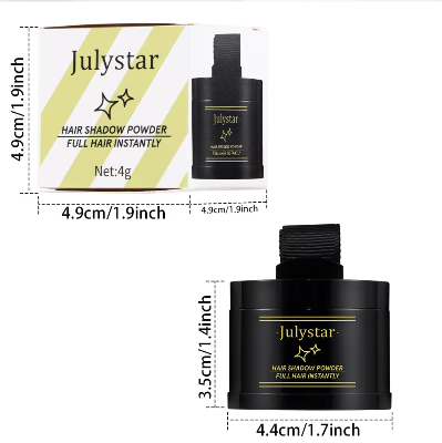 Picture of July Star Hairline Shadow Powder 4GM for Hair Line Modification and Repair, Hair Shadow Trimming Powder, Very Easy to Apply and Effective for 24 Hrs