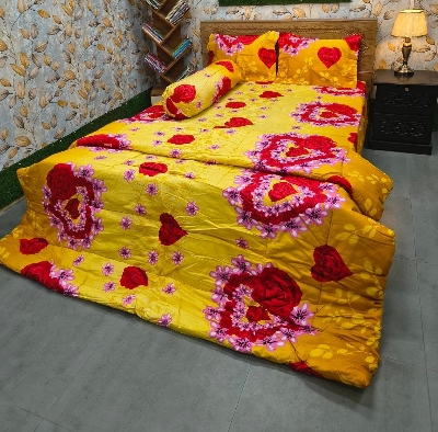 Picture of 5 In 1 Combo Twill Cotton  Comforter Set.   CFS-325