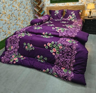 Picture of 5 In 1 Combo Twill Cotton  Comforter Set.   CFS-326